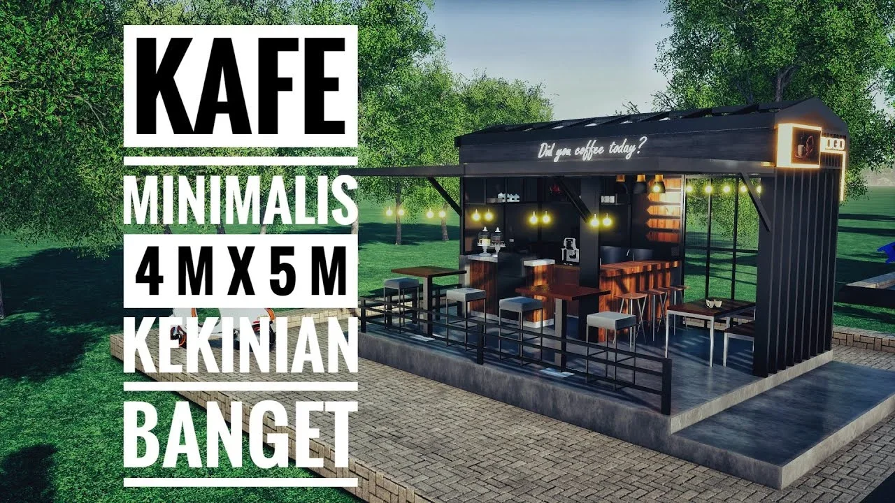 estimasi biaya untuk membuat bangunan cafe mini