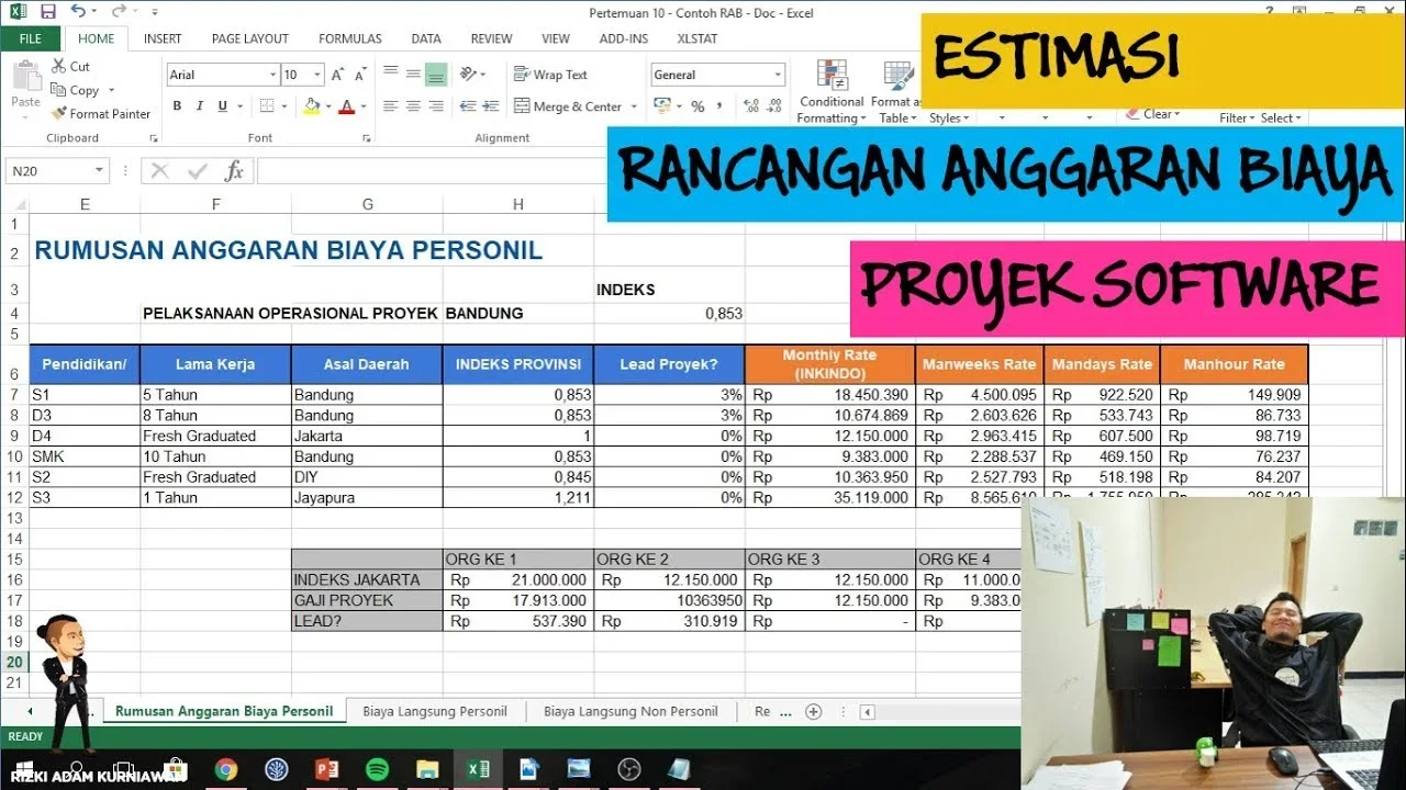 jurnal estimasi proyek bangunan