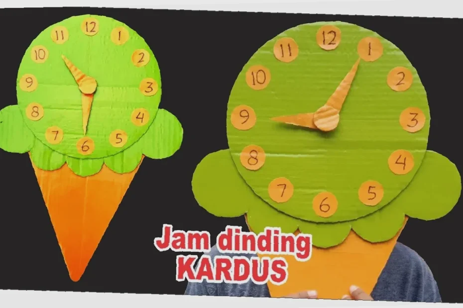 cara buat jam dinding diy
