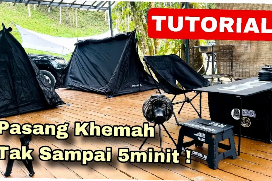 cara buat khemah diy