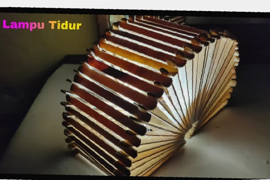 cara buat lampu tidur diy