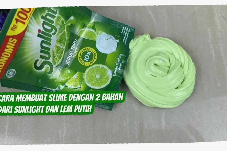 cara buat slime diy