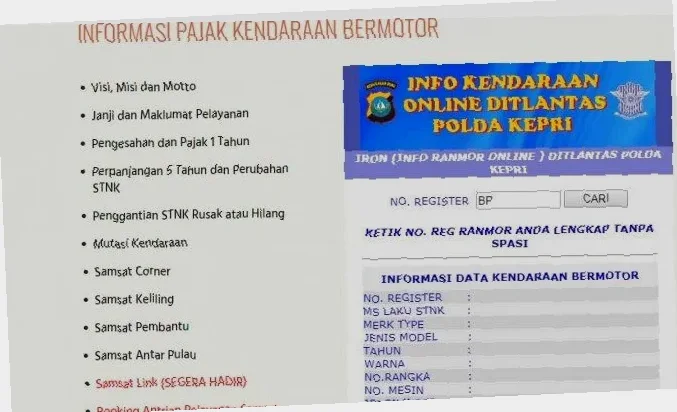 cara cek pajak diy