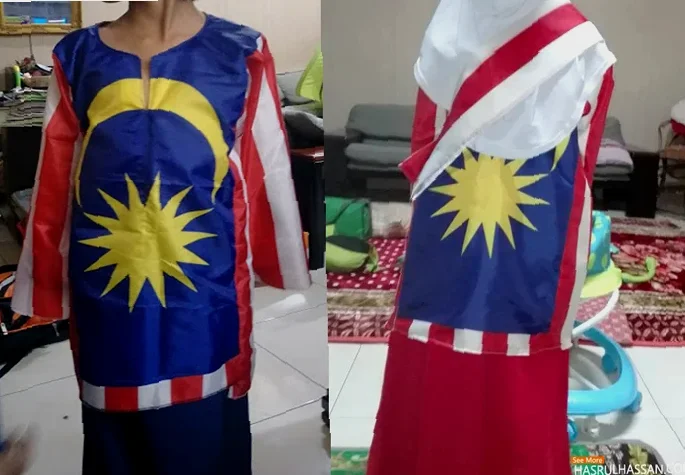 cara diy baju merdeka