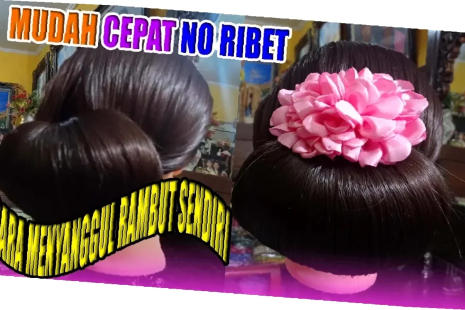 cara diy cucuk sanggul