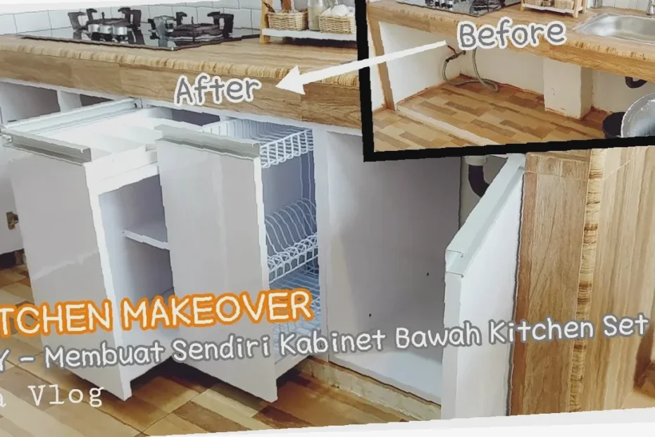 cara diy kabinet dapur
