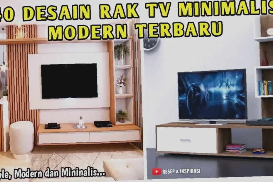 cara diy kabinet tv