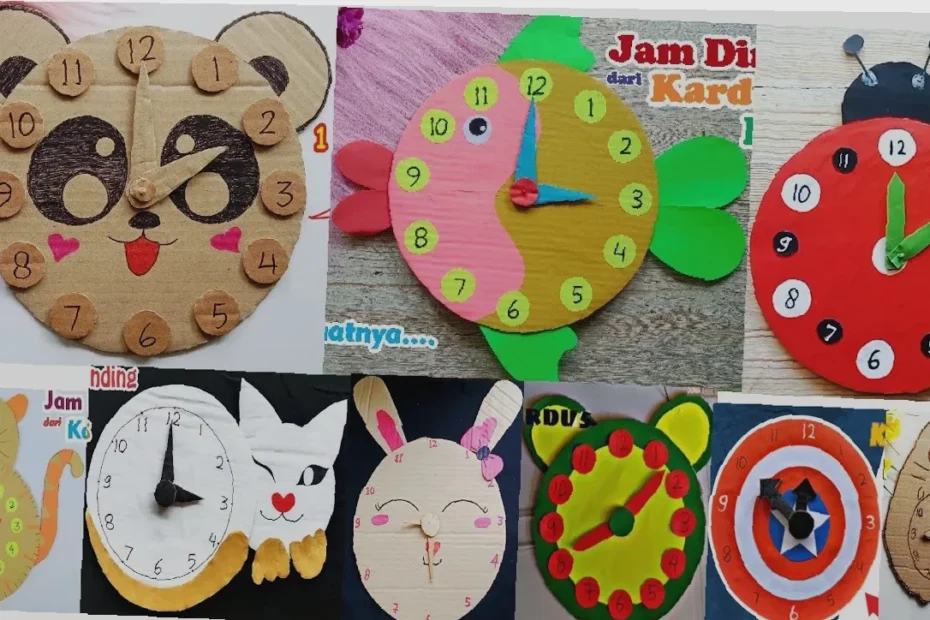 cara memasang diy clock