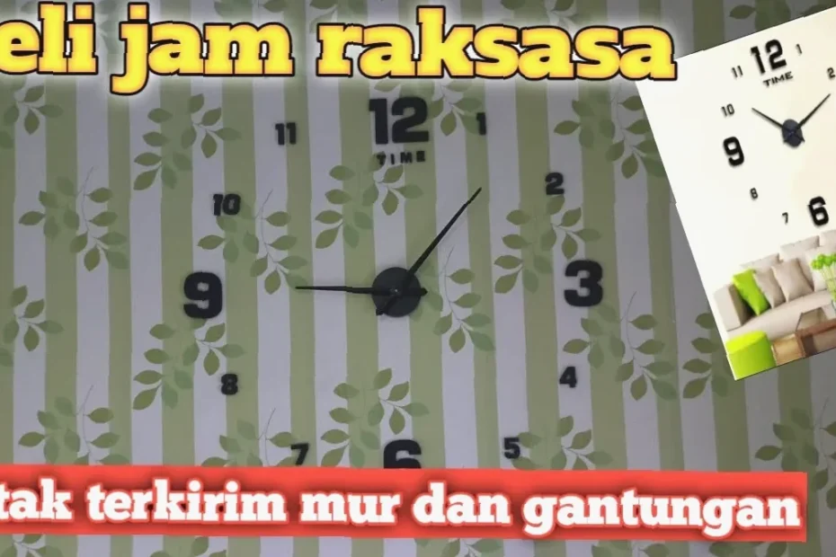 cara memasang jam dinding diy