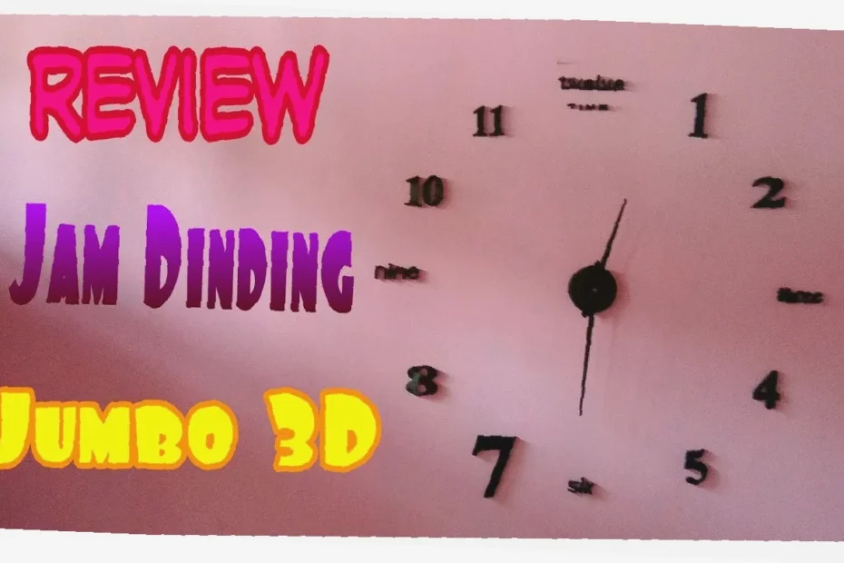 cara memasang jam diy