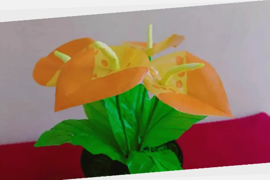 cara membuat diy bunga