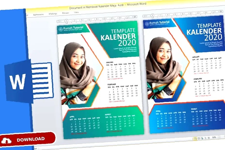 cara membuat kalender diy