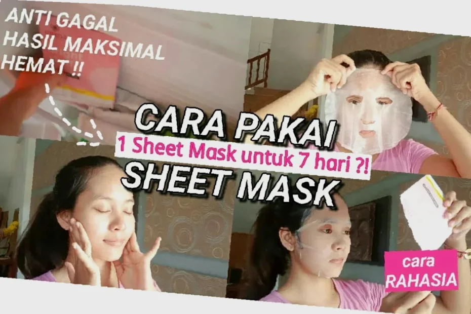 cara pakai diy compressed mask