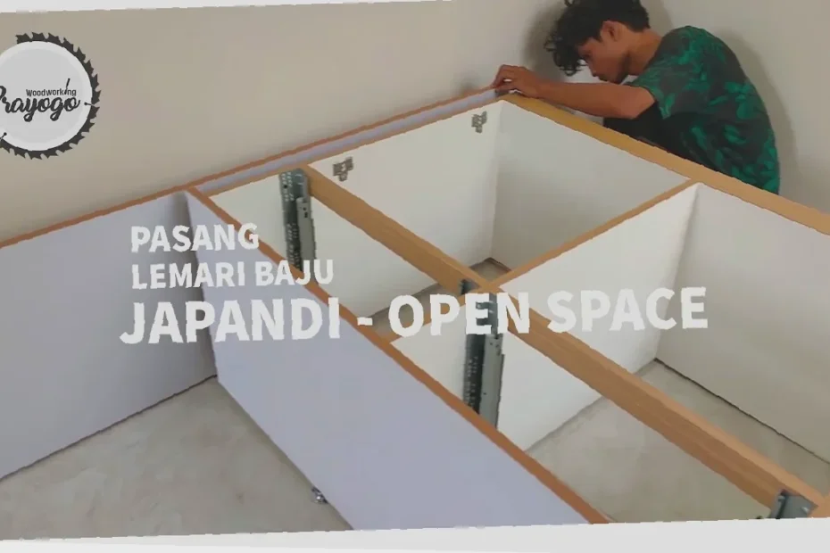 cara pasang almari diy