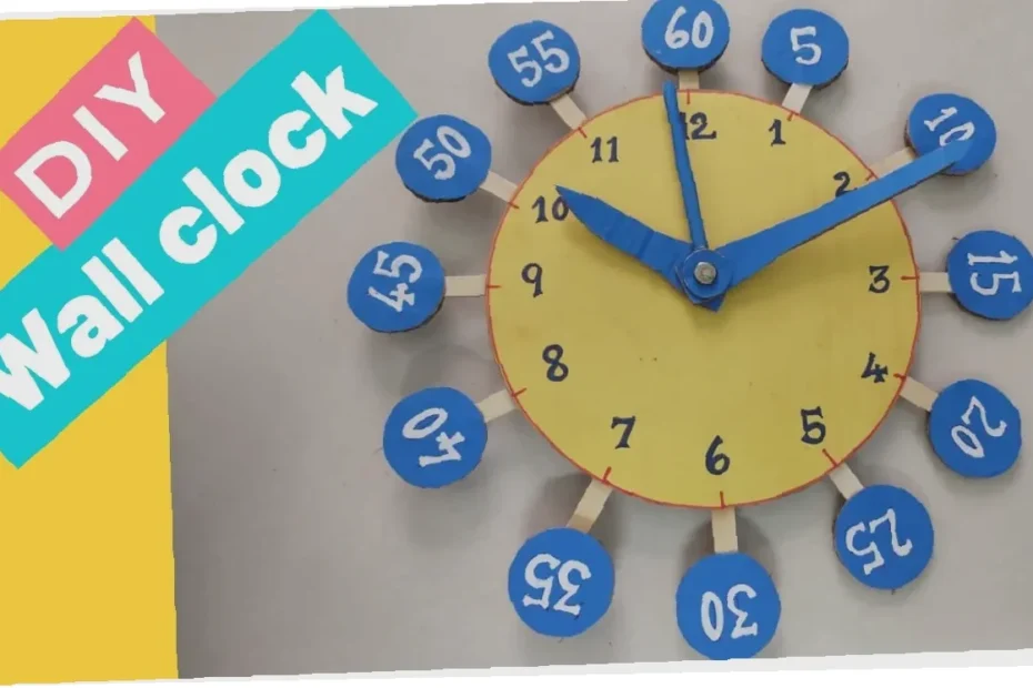 cara pasang diy clock