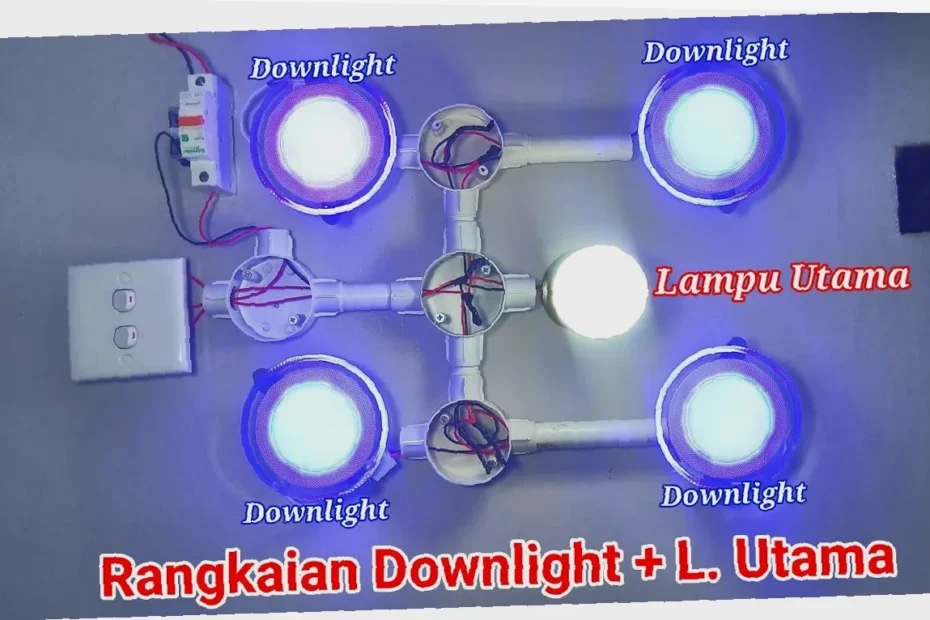 cara pasang lampu diy