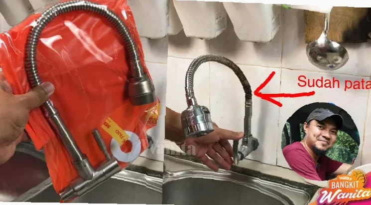 cara pasang paip sinki diy