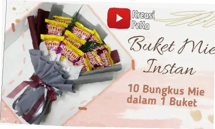 diy cara buat bouquet coklat simple