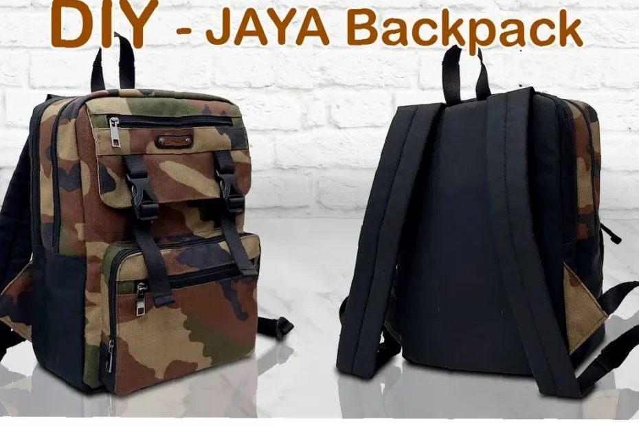 diy cara membuat tas cute backpack tutorial & pattern